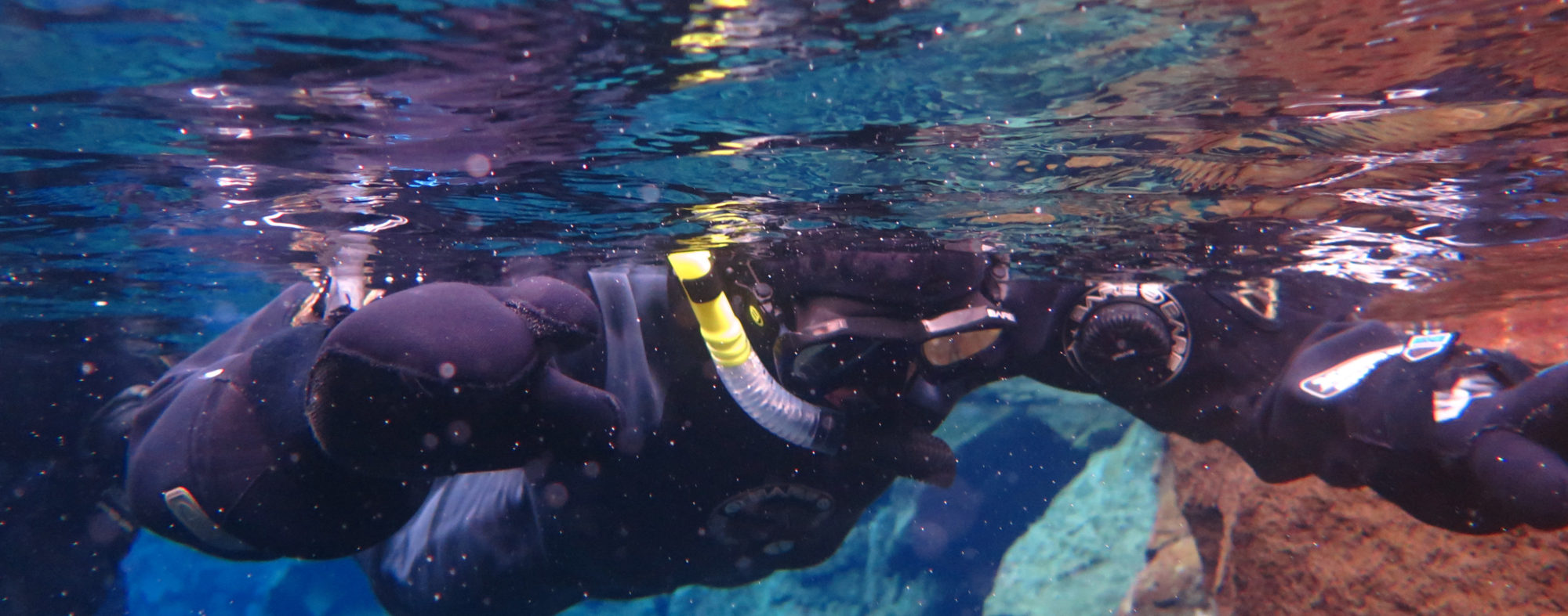 Snorkeling at Sifra between tectonic plates