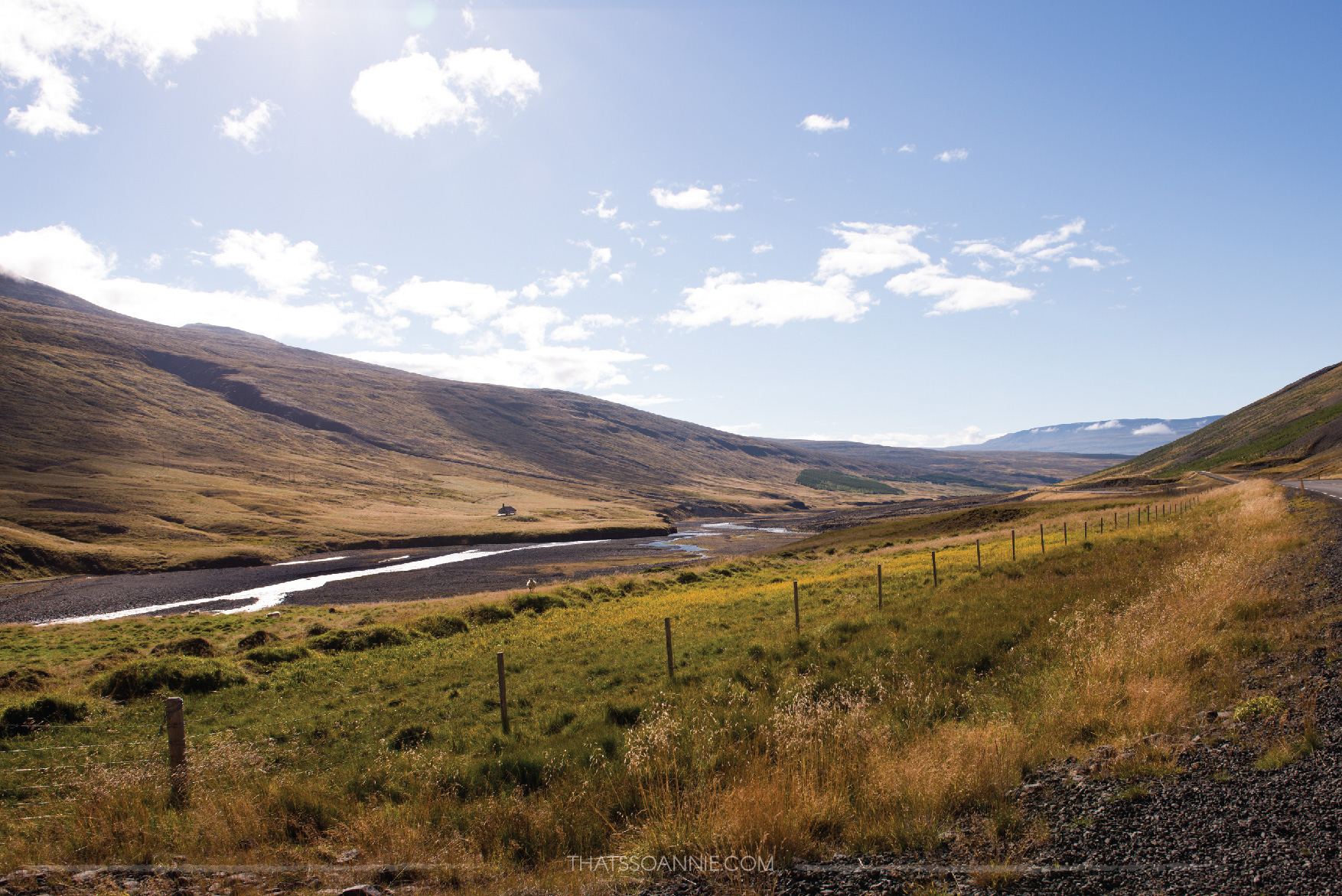 The great delta basin of the Héraðsvötn river.