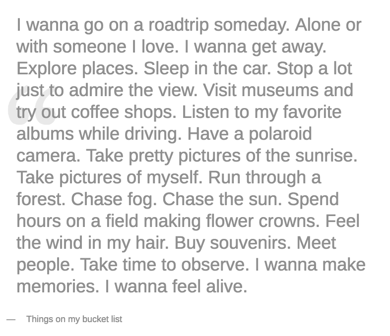 I wanna go on a roadtrip someday | www.thatssoannie.com