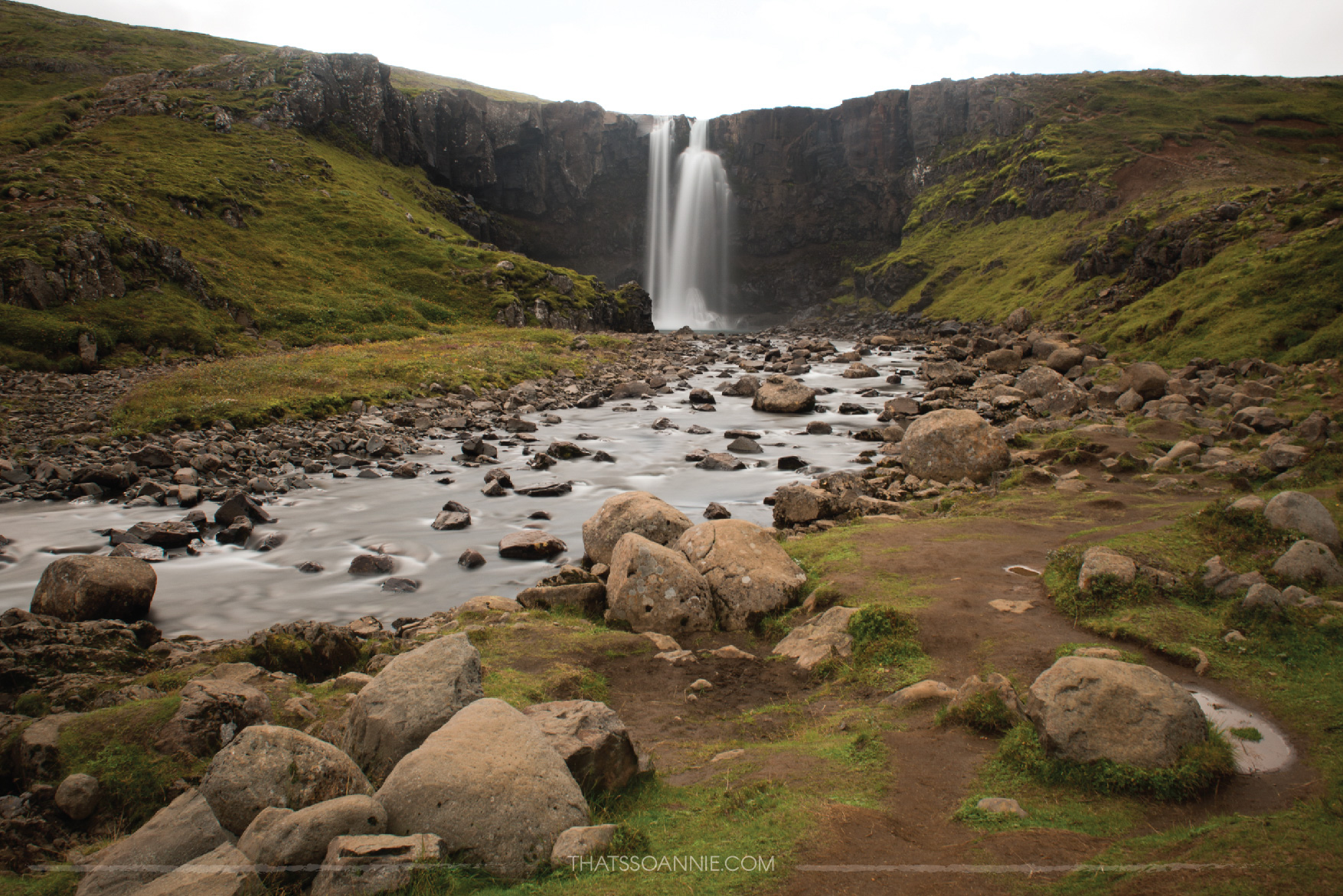 Gufufoss is a gorgeous, secluded and tourist-free hidden gem, just by the side of the road that takes you to Seyðisfjörður, Iceland.
